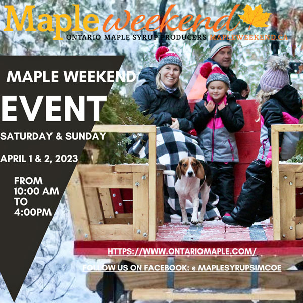 Maple Grove Syrup in Orillia & Severn Township 4 Maple Weekend 2023