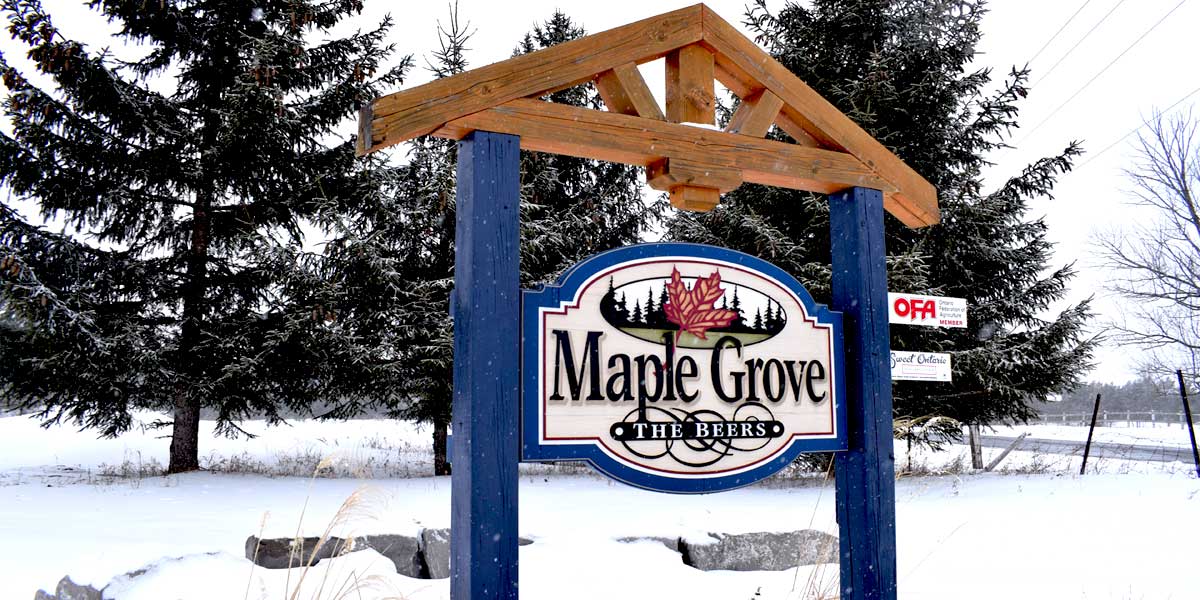 Maple Grove Syrup Sign